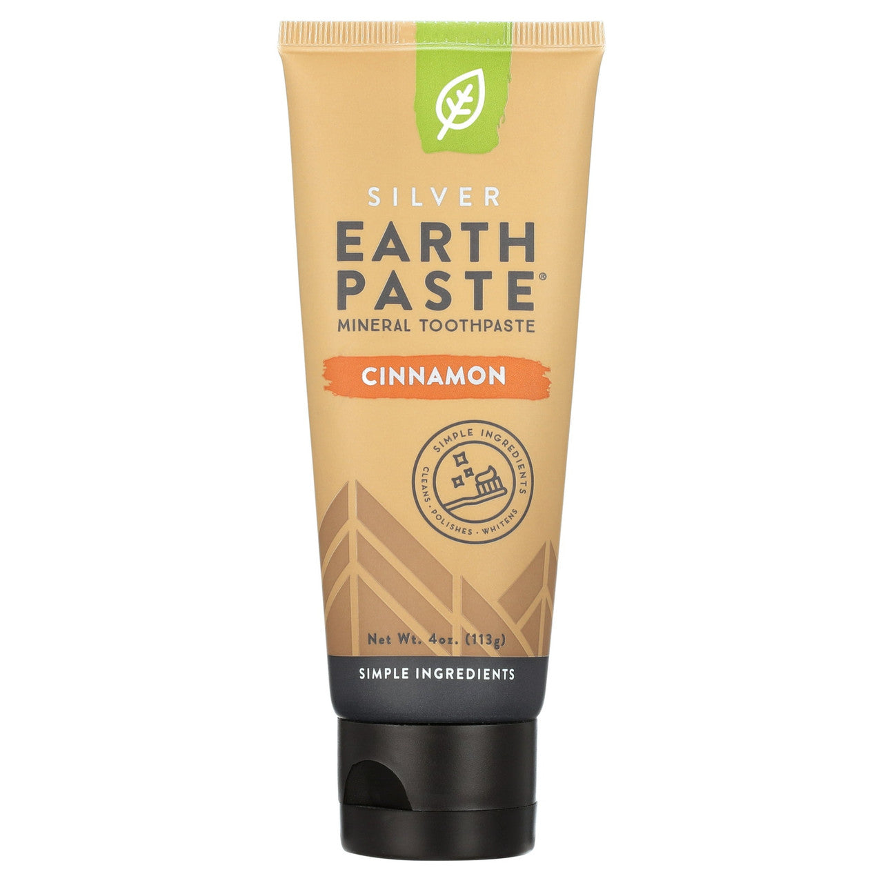 Redmond Earthpaste Natural Non-Flouride Toothpaste, Cinnamon, 4 Oz